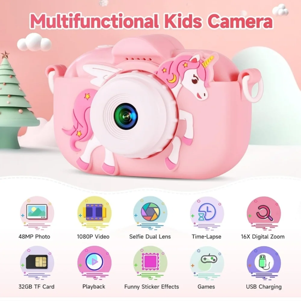 Kids Camera Toys with Memory Card